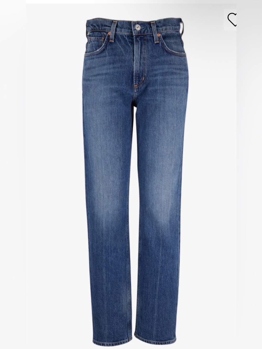Citizens Of Humanity Daphne Straight Leg Jeans in Blue Denim
